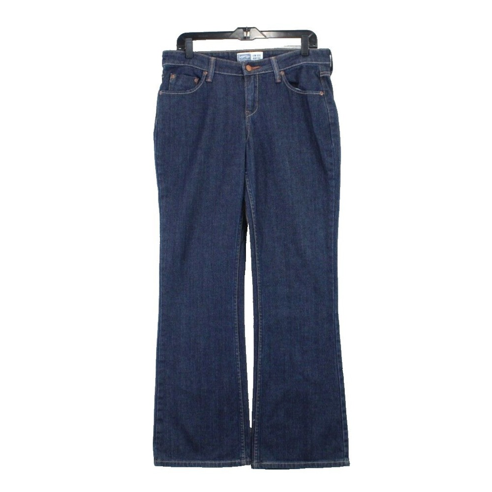 Signature by Levi Strauss Co Low Rise Bootcut Jeans Dark Wash Womens 10 Medium